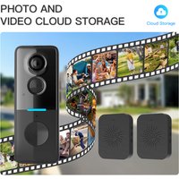 Tuya Doorbell Camera Waterproof Wireless Home Intercom 1080P Video Eye Digital Door Peephole Camera Motion Detection