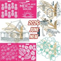 Tampons Transparents A6 - Antilles Dies and Stamps Scrapbook Diary Decoration Stencil Embossing Template DIY Greeting Card
