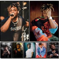 Juice WRLD Singer Rapper Poster HD art sticky wall waterproof home bedroom bar aesthetic decoration