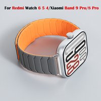 Magnetic Silicone Strap For Redmi Watch 4 5 6 Sport Replacement Band For Xiaomi Mi Band 9 Pro/Mi Band 8 Pro Bracelet Accessories