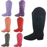 Venus lure Black Boots Dance Shoes Suede Soled 4CM Heel Line Dance Boots Warm up Line Swayd Dancing Boots