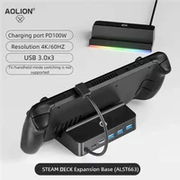 For Steam Deck 4K HDMI-Compatible RGB Video AdapterTV Video Converter Portable Charger Dock For Steam Deck Console Accessories