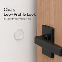 Clear Silicone Door Stopper Pads Self Adhesive Wall Protector Round Bumper Cushion Pads Transparent Door Handle Guard Home Decor