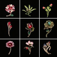 Elegant Fashion Flower Brooch for Men and Women Luxury Temperament Plant Fresh Pin Accessories Gift Floral Corsage