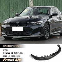 Car Front Bumper Lip Spoiler for BMW 3 Series G20 LCI 2023-2025 Racing Front Lip Chin Apron Guard Body Kits Full Carbon Fiber