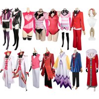 Adult Angel Cosplay Dust Alastor Costume Hat Cap Luficer Cosplay Costume Outfit Costume Accessories Halloween Carnival Suit