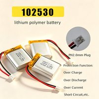 102530 800mAh 3.7V Lithium Battery Rechargeable Lipo Batteries for Bluetooth Speaker Medical Power Beauty Instrument MP3/4/5 GPS