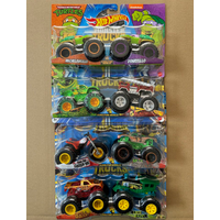 New Hot Wheels Original FYJ44 Monster Trucks Serise Model Cars Off Road Climbing Beach Toy Car Surprise Toys Car Collection Gift