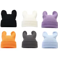 2023 Cute Cartoon Solid Color Knitted Beanies Hats Autumn Winter Women Men Fashion Cap Keep Warm Street Hip Hop Outdoor