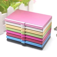 Creative Business Card Case Aluminum Alloy Bank Bus Credit ID Wallet Name Card Holder Metal Box Cover