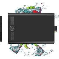 GAOMON M10K PRO Tilt&Radial Graphics Tablet 10x6.25'' Large Pen Drawing Tablet 10 Shortcut Keys Work with Mac, Windows & Android