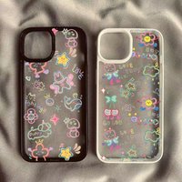 Phone Case For iPhone 16 Pro Max Cases iPhone 7 8 Plus 17 11 12 13 14 15 Pro Max Mini Cute Colorful Cartoon Pattern Cover