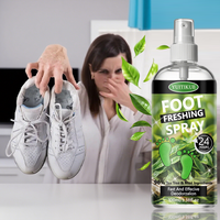 Multifunctional Foot Odor Eliminator Spray, Natural Plant Extract Fresh Formula Relieve Foot Sweat and Bad Smell