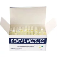 100Pcs/box Disposable Dental Anaesthesia Needle Tips Sterile Oral Clean Root Canal Endo Irrigation Syringe Cartridge Inject Tips