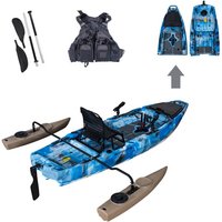 Airo 2025 LSF 3Meter 10FT Modular Fin Pedal Kayak New Detachable Watercraft Equipment Single Paddler Fishing Kayak HDPE Hull