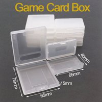 JCD 1/5PCS Transparent Game Card Box Compatible With AdvanceGBA GBC GBP Dustproof Transparent Protective Box