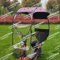 Electric vehicle canopy electric bicycle sun protection Rainproof windshield motorcycle new hickened Umbrella 오토바이 캐노피