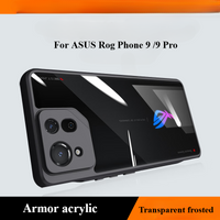Case For Asus Rog Phone 9 9Pro 8 Luxury Armor Acrylic Transparent Back Cover For Rog Phone9 9 8 Pro Shockproof Bumper Funda