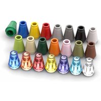30pcs MOC cone 1x1 top groove brick building block high-tech conversion buckle DIY parts toy compatible with 59900