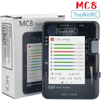 ToolkitRC MC8 SC100 Mini Size Cell Checker 32 Bit Battery Multi-Checker PWM Output PPM SBUS Readout With USB-C Fast Charging