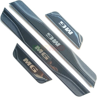 For MG ZS Hybrid HEV Car Accessories Door Sill Scuff Plate Pedal Cover Trim Exterior Threshold Protector Auto Stickers 2025 2026