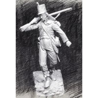 resin soldier model GK 54MM British Infantry (with base) Unassembled and unpainted DIY kit 1309R