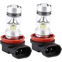 Car Fog Light 2x H8 H9 H11 6000K Super White 100W LED Headlight Bulbs Kit Fog Car Driving Light LED Headlight Fog Driving Light
