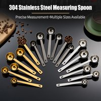 OANKR Premium Coffee Scoop Set, 15ml 20ml 25ml Measuring Tablespoon, Stainless Steel Coffee Measuring Spoon with Long Handles