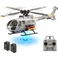 C186S C186 Remote Control Helicopter Aileronless BO-105 RC Aircraft 6-Axis Gyroscope Altitude Hovering for Adults Beginners