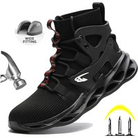 Bottes de travail respirantes pour hommes, baskets anti-écrasement, chaussures de sécurité avec capuchon Parker en acier, bottes de travail invisibles, chaussures de randonnée, nouveau