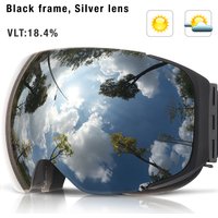 COPOZZ Magnetic Ski Goggles Men Women UV400 Protection Anti-Fog Ski Mask Outdoor Sport Snowboard Skiing Eyewear Adult
