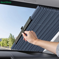♬Retractable Car Window Sun Shade,Foldable Pleated Car Side Window Sunshade,UV Protection Auto Window Blind