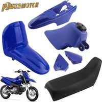 Motorcycle Fairing Front Rear Fender Seat Fuel Tank Plastic Kit for Yamaha PW50 Accessories Motocross Pit Dirt Mini Bike Enduro