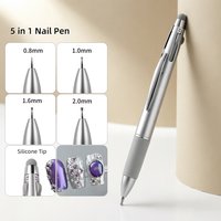 5-in-1 Multi-tip Nail Art Dotting Pen Painting Tool for Gel Polish Design DIY Manicure Nail Art Acrylic Decoration Drawing Pen