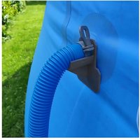 Original Pool Pipe Fixing Holder Pool Hose Support Hose Outlet Mount with Cable Tie Clamp for Intex Above Ground Pool Accessory