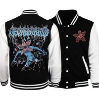 Eddie Munson Demogorgon Baseball Uniform Hoodie Jacket Unisex Harajuku Sweatshirt Fan Gift
