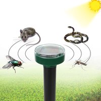 Outdoor Garden Snake Bird Mosquito Mouse Solar Power Ultrasonic Pest Repeller Mole Repellent Pest Repelling