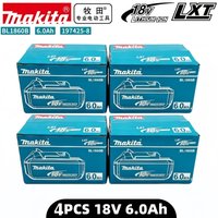 Genuine 6AH makita BL1860 18V Battery Power Tools Li-ion Replacement LXT BL1850 BL1840 for 18V Screwdriver with BMS 18V