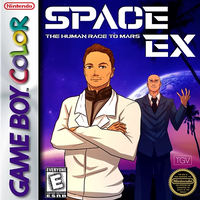 Space EX: The Human Race To Mars GBC Game Card Random Case