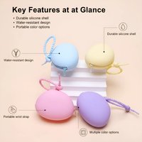 Portable Data Cable Storage Bag, Silicone Earphone Bag, Charging Cable, Lipstick Silicone Bag, Protective Car Key Silicone Bag