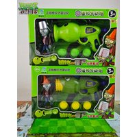New Plants Vs Zombies Peashooter Gun Corn Soft Bullet Gun Zombie Target Cannonball Shot Battle Shooting Game Pneumatic Gun Toys