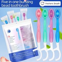 Portable 5-in-1 toothbrush dental floss 26/20/16/12/1pcs for oral cleaning, disposable toothbrush for adults on business trips