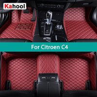 KAHOOL tapis de sol de voiture personnalisés pour Citroen C4 Auto tapis pied Coche accessoire
