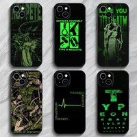 Band Gothic T-Type O N-Negative Phone Case Phone Case Trend Soft Packaging Lightweight For iPhone17 16 15 14 ProMax