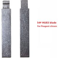 10pcs 54# HU83 Metal Uncut Blank Flip Remote Key Blade for Peugeot 407 Citroen for Keydiy KD Xhorse VVDI JMD Car Key Blanks