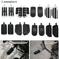 Universal 1.25" Road Footrest Motorcycle Front and Rear Footrest for Harley Touring Sportster Softail Dyna Road King Fat Boy 883