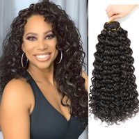 GoGo Curly 18Inch Crochet Braids Water Wave Crochet Hair deep wave crochet hair Synthetic Curly Crochet