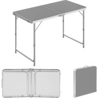 WOLTU Picnic Folding Table Camping Garden Table with Handle Adjustable Height Portable for Outdoor Balcony