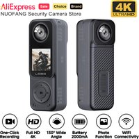4K+2K Dual Lens Action Camera, Front & Rear WiFi Sports Cam, 130° Wide Angle Night Vision Camera for Motorcycle Helmet Vlog