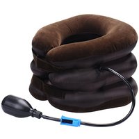 Inflatable Neck Stretcher Support Air Cervical Traction 3 Tubes Neck Braces Stress Relief Relaxation Men Women for Home Office